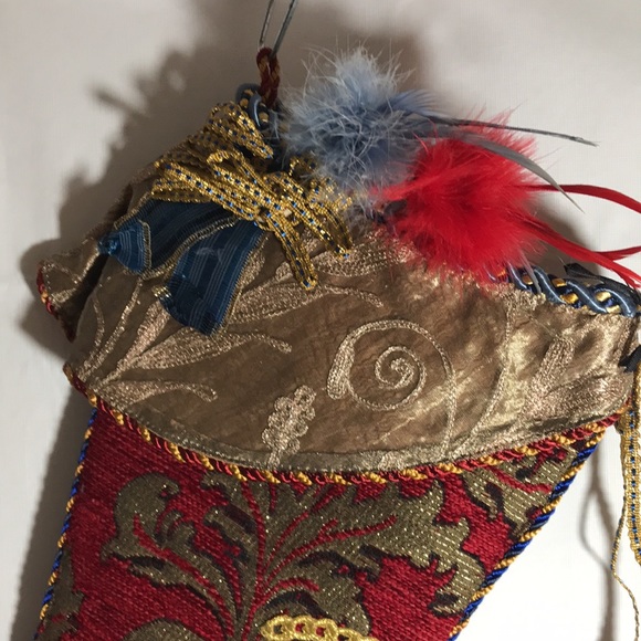 Vintage Victorian Boot Christmas Stocking - Picture 2 of 8